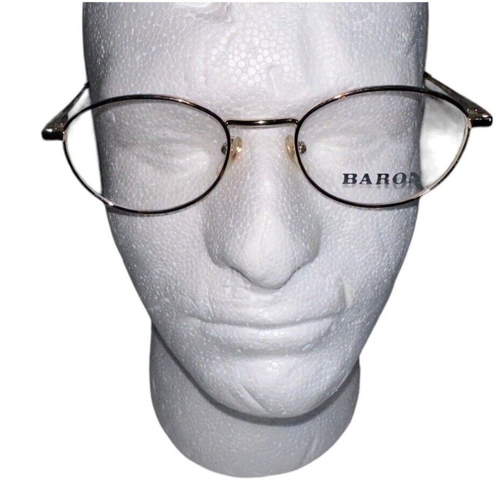Vintage Baron Adult Eyeglass Frames A7056 Gold Faux Tortoise 50 22 140